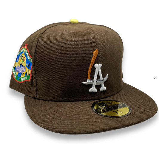 SIN FRENOS - BROWN/ GREY LA SCYTHE LOGO 59FIFTY FITTED