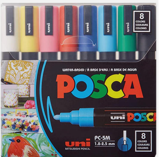 POSCA - PAINT MARKER 8 PACK 5M